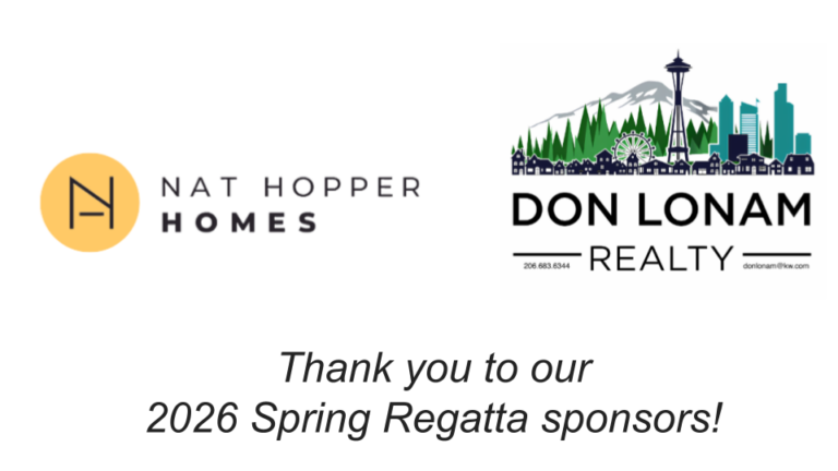 Thank you to our 2026 Spring Regatta sponsors, Nat Hopper Homes and Don Loman Realty