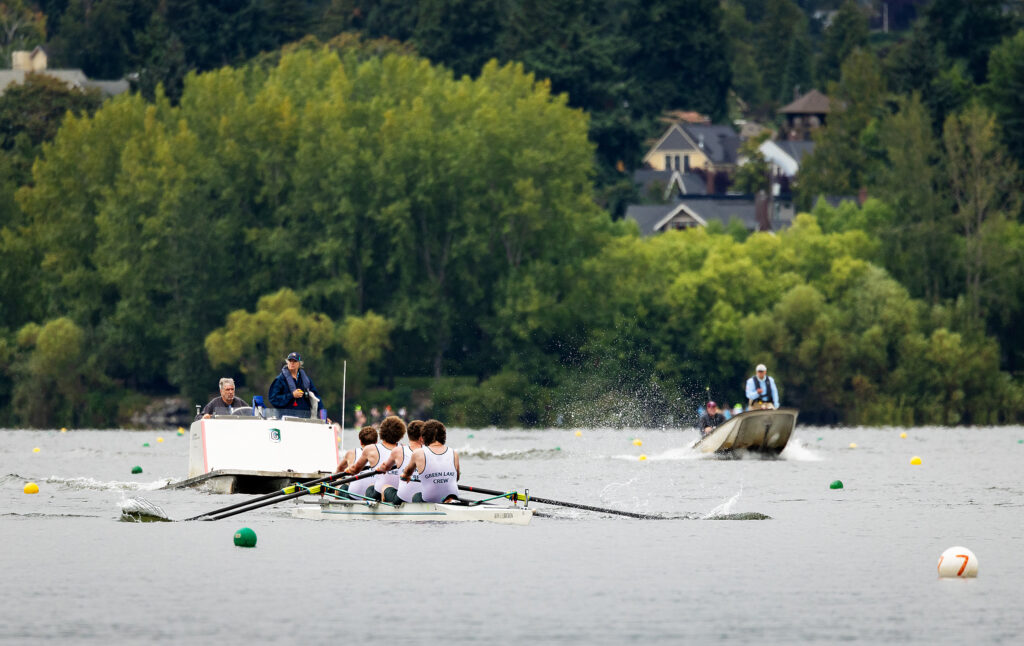 GLC rowers at Green Lake Summer Extravaganza 2025